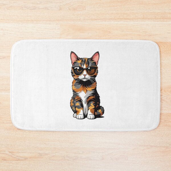 Item preview, Cool cat tortie wear sunglasses  designed and sold by KorArtStudio.