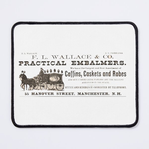 Item preview, 1883 Antique PRACTICAL EMBALMERS Ad Coffins Caskets and Robes Undertakers designed and sold by Shelly Little.
