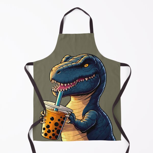 Item preview, Bubble Tea Time T-Rex - Cartoon Dinosaur designed and sold by Ellis Wright.