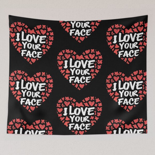 Aperçu de l'œuvre J'aime ton visage créée et vendue par PlanetMarker.