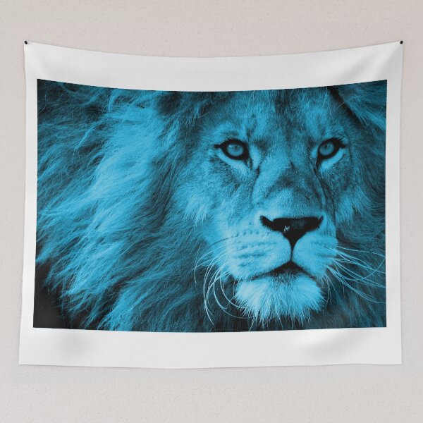 Item preview, Male Lion - Cyan designed and sold by Gary Hogben.