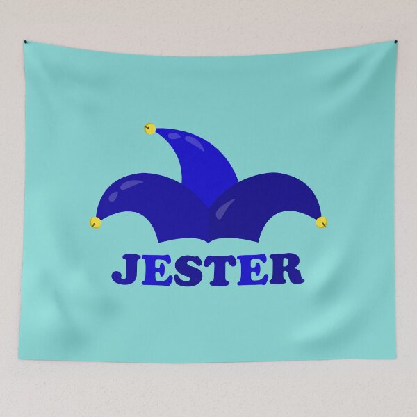 Item preview, Blue Harlequin or Jester Hat with Bells And Name designed and sold by shennix.