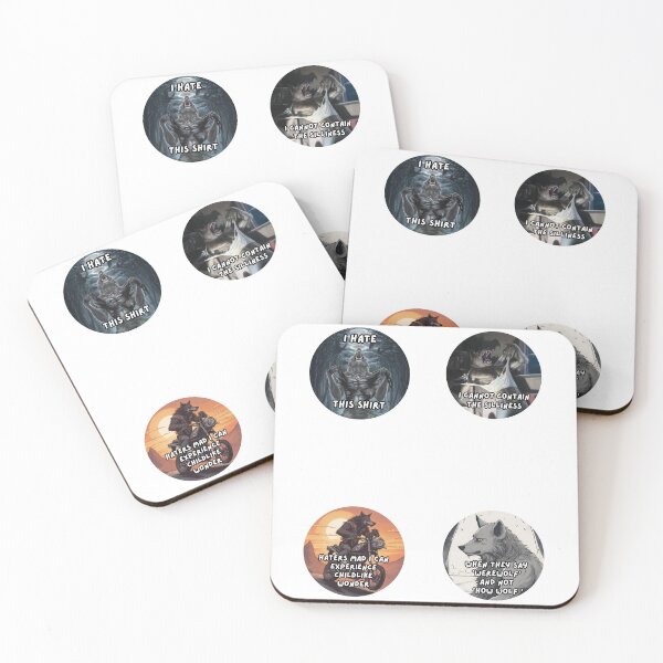 Item preview, Werewolf Ripping memes Sticker Set designed and sold by DiverseDazzle.