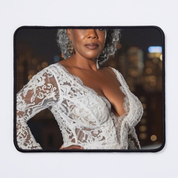 Item preview, Grown, Curvy and Sexy wearing white Lace, , Ai Model designed and sold by CurviRadiance.