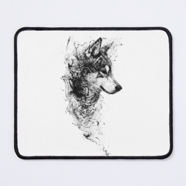 Item preview, Siberian Husky Black Ink Art designed and sold by JackSpark25.