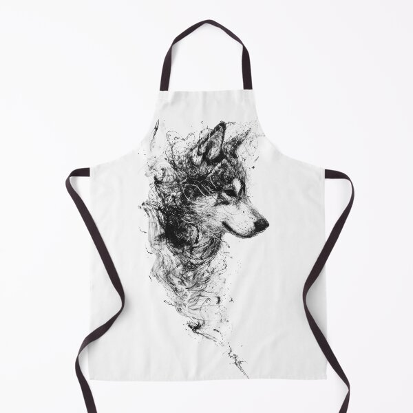 Item preview, Siberian Husky Black Ink Art designed and sold by JackSpark25.
