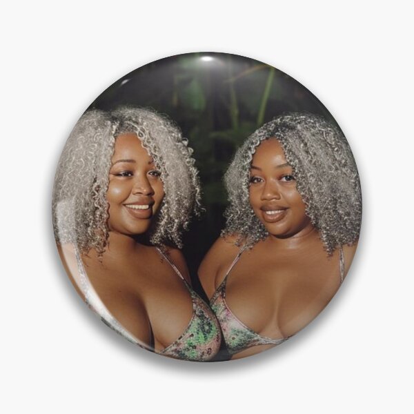 Item preview, Grown and Sexy Ebony, Black female twins on a Caribbean Vacation, , Ai Model designed and sold by CurviRadiance.