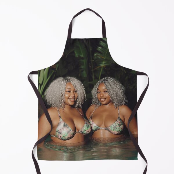 Item preview, Grown and Sexy Ebony, Black female twins on a Caribbean Vacation, , Ai Model designed and sold by CurviRadiance.