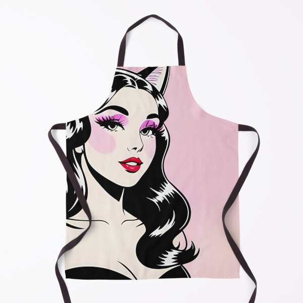 Item preview, Retro girl with cat ears designed and sold by JustInspireMe.
