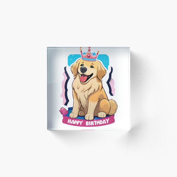 Item preview, Golden Retriever Princess Golden Girl Birthday designed and sold by Vivid Studio.