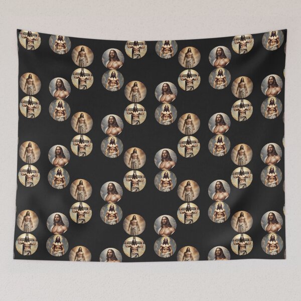 Aperçu de l'œuvre Ensemble d’autocollants sexy Jésus-Christ créée et vendue par DiverseDazzle.