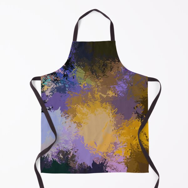 Item preview, Impressionistic Brush Marks Gold and Purple designed and sold by Sharon Schwalbe.