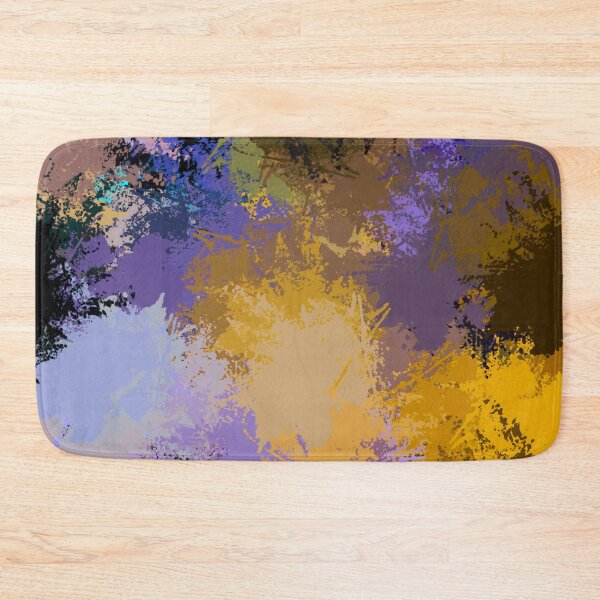 Item preview, Impressionistic Brush Marks Gold and Purple designed and sold by Sharon Schwalbe.