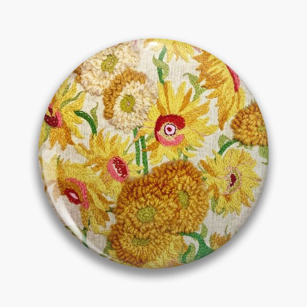 Item preview, Vintage Crewel Embroidery - Sunflowers  designed and sold by Nikki Fortuin Arts & Crafts.