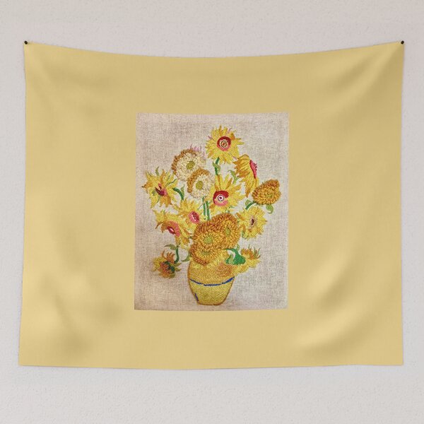 Item preview, Vintage Crewel Embroidery - Sunflowers  designed and sold by Nikki Fortuin Arts & Crafts.