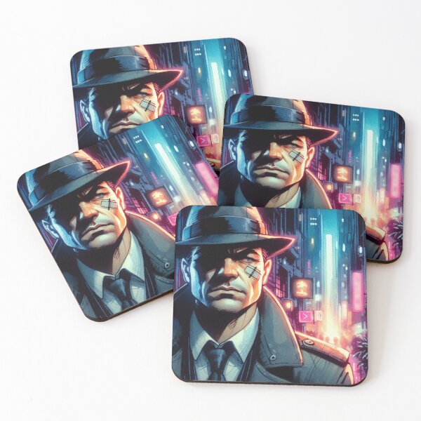 Item preview, Suspicious Private Detective [Neon Noir] designed and sold by RESToRAPTOR.