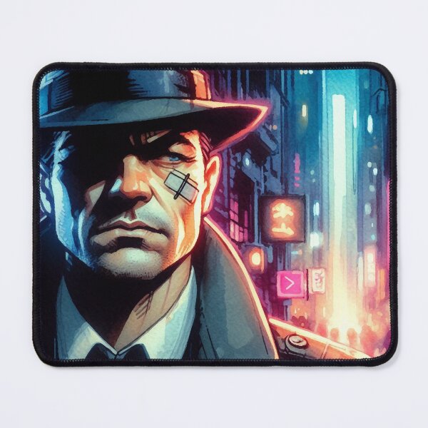 Item preview, Suspicious Private Detective [Neon Noir] designed and sold by RESToRAPTOR.