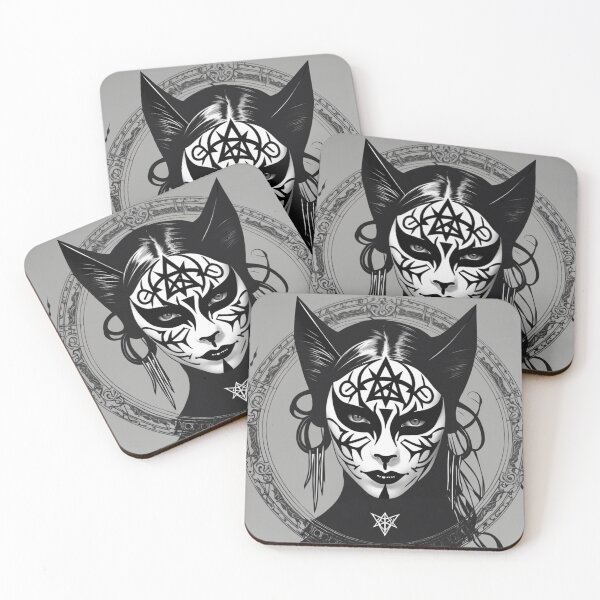 Item preview, black metal cats 4 designed and sold by immortalzoddo.