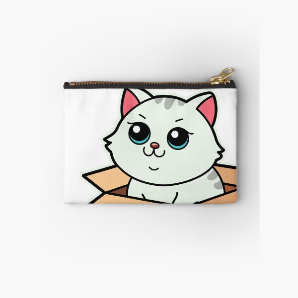 Item preview, cute cartoon cat in box designed and sold by Design_for_merch.