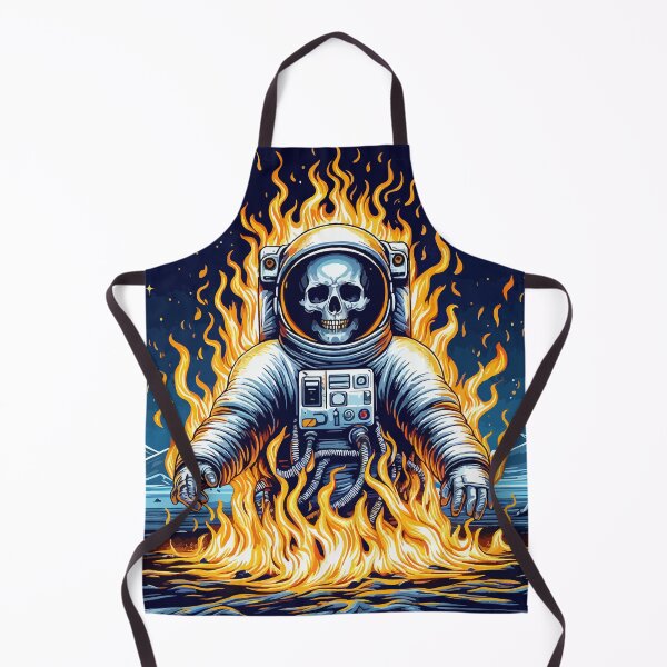 Item preview, Astronaut lost in cosmic flames designed and sold by Gacram.