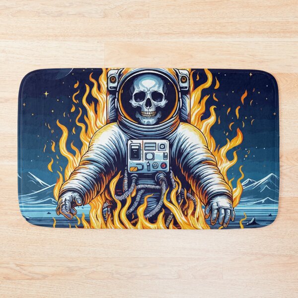 Item preview, Astronaut lost in cosmic flames designed and sold by Gacram.