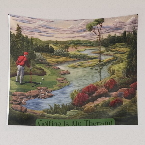Artikelvorschau, Golfen ist meine Therapie entworfen und verkauft von NDMDesignStudio.