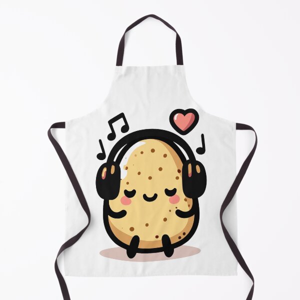 Item preview, Cute Potato Listening To Music designed and sold by BluRockDesigns.