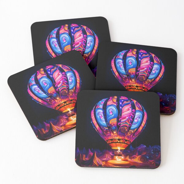 Item preview, Psychedelic hot air ballon print designed and sold by dcrc.