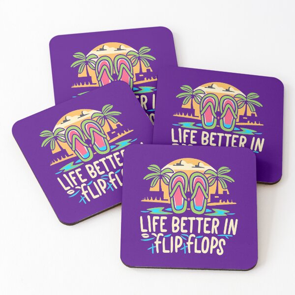 Artikelvorschau, Das Leben ist besser in Flip-Flops, coole Farbkunst entworfen und verkauft von artdragongift 15.