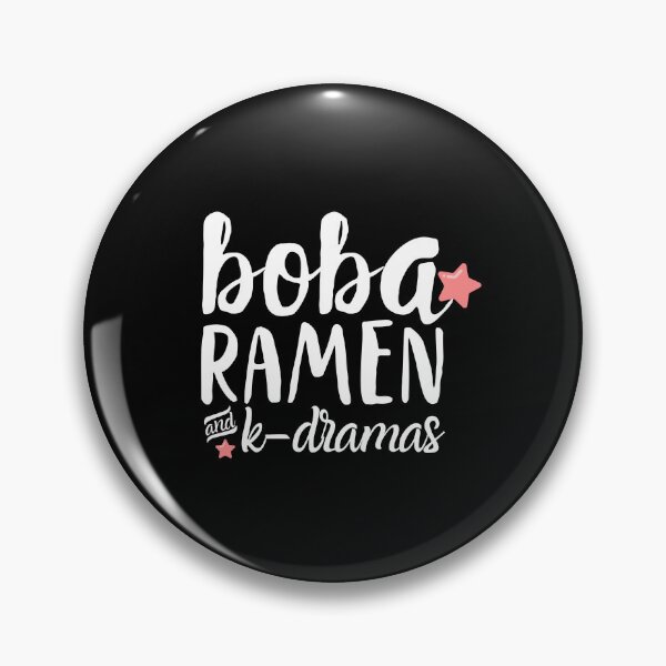Item preview, Boba, Ramen, and K-Dramas - Pink Stars designed and sold by WhispersInspire.