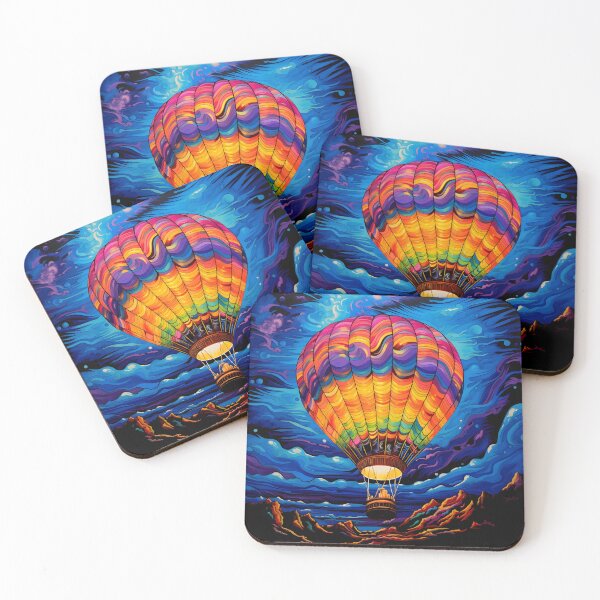 Item preview, Psychedelic hot air ballon print designed and sold by dcrc.