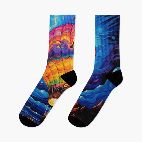 Item preview, Psychedelic hot air ballon print designed and sold by dcrc.