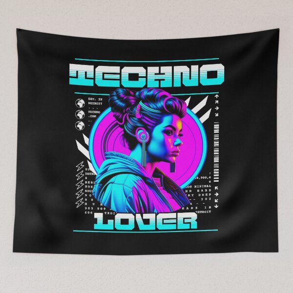 Item preview, TECHNO  - Lover Headphone Steez  designed and sold by Discothreadz.