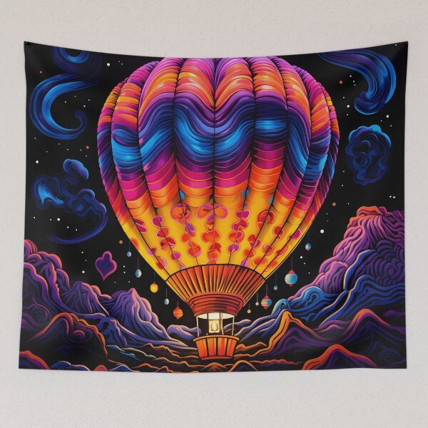 Item preview, psychedelic hot air ballon print designed and sold by dcrc.