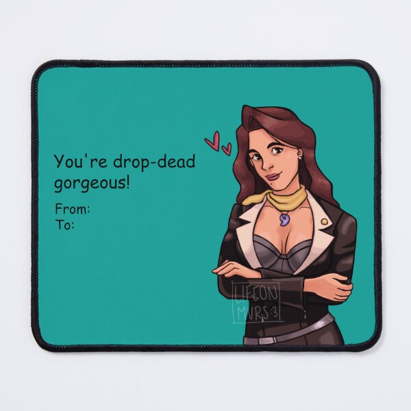 Item preview, Mia Fey Valentine's Day Card || You're drop-dead gorgeous! designed and sold by lifeonmvrs.