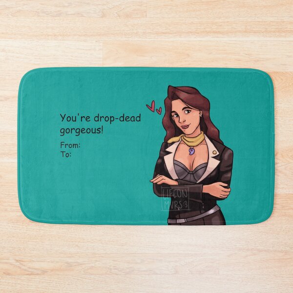 Item preview, Mia Fey Valentine's Day Card || You're drop-dead gorgeous! designed and sold by lifeonmvrs.