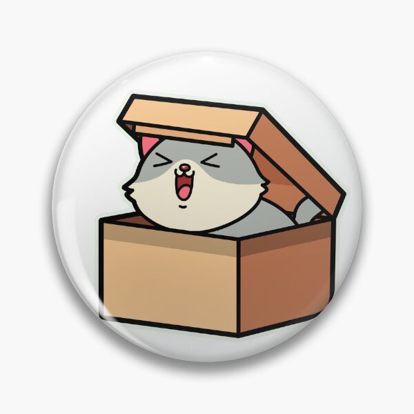 Item preview, cute cartoon cat in the box designed and sold by Design_for_merch.