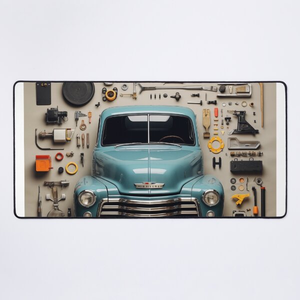 Item preview, 1950s Pickup Truck Classic Car Knolling Craft designed and sold by StefNomadLife.