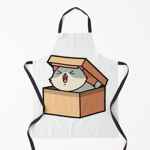 Item preview, cute cartoon cat in the box designed and sold by Design_for_merch.