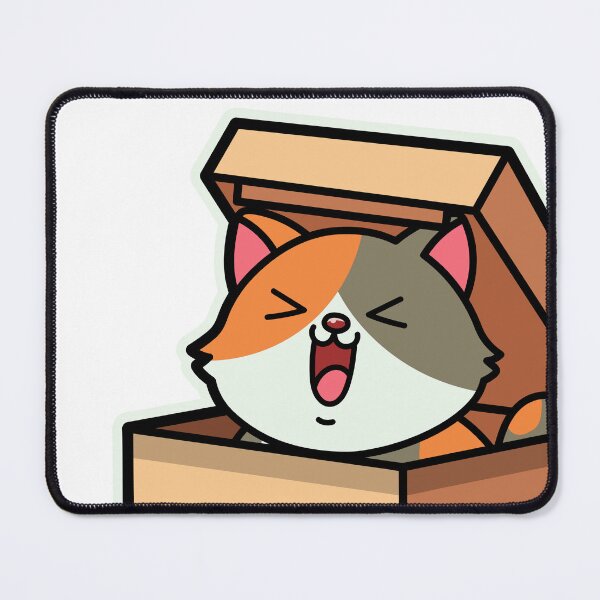 Item preview, cute cartoon cat in the cardboard box designed and sold by Design_for_merch.