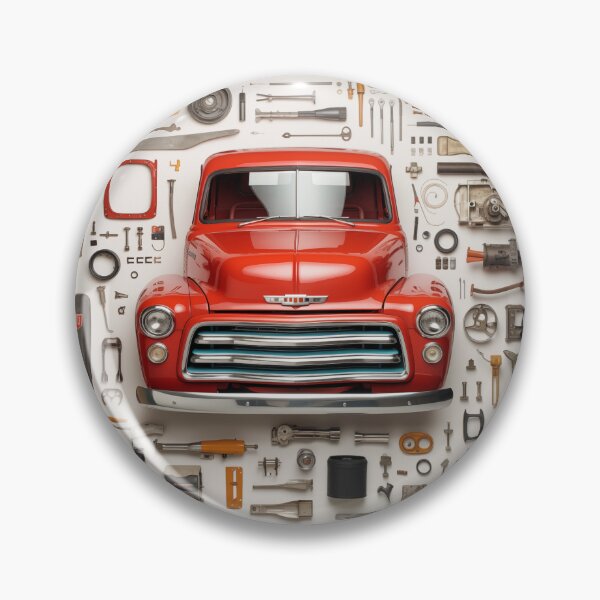 Item preview, 1950s Pickup Truck Classic Car Knolling Craft designed and sold by StefNomadLife.