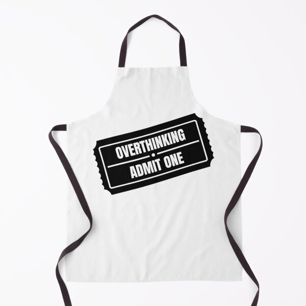 Item preview, Overthinking Admit One Ride Ticket Funny Sticker Black designed and sold by tiase000.
