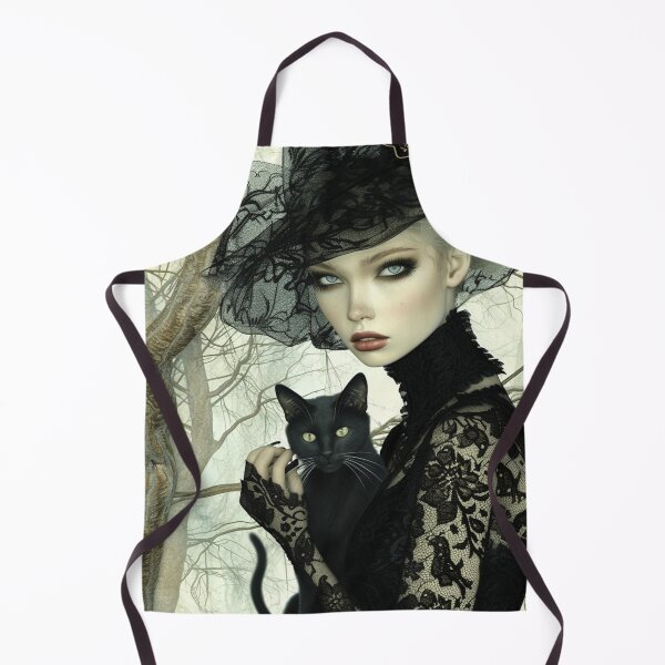 Item preview, Mysterious Black Cat and Woman designed and sold by chi3-jp.