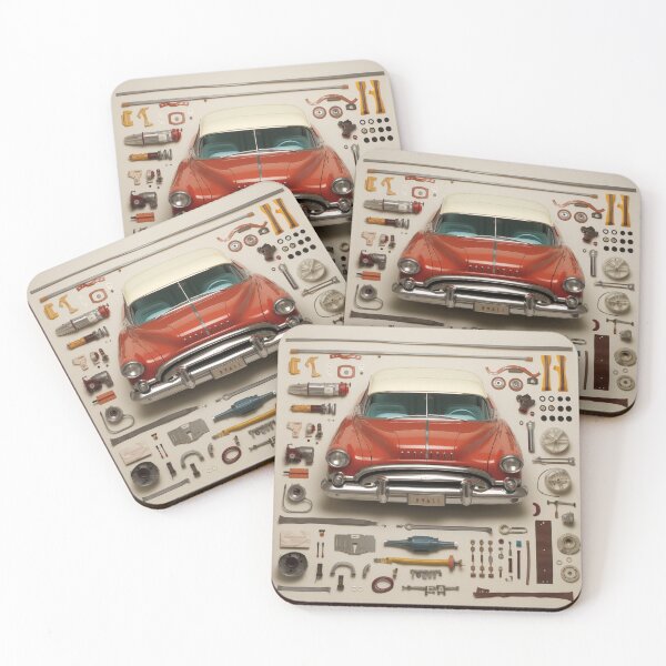 Item preview, 1953 Skylark Classic Car Knolling Craft designed and sold by StefNomadLife.