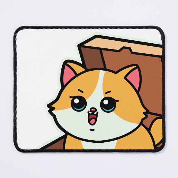 Item preview, cute cartoon chubby cat in the box designed and sold by Design_for_merch.