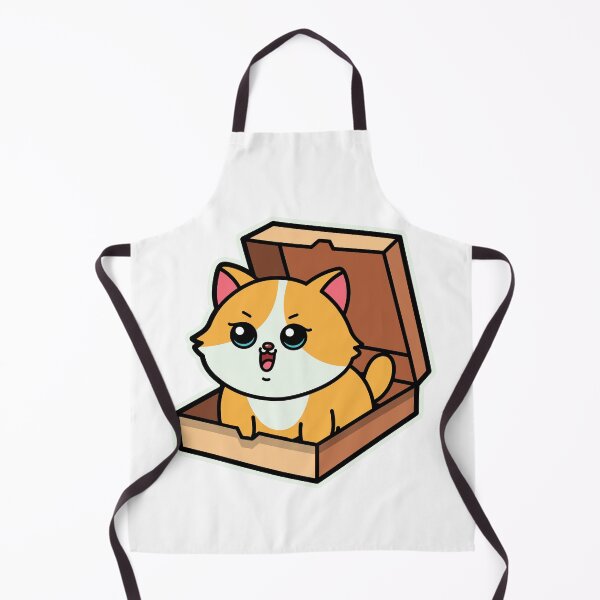 Item preview, cute cartoon chubby cat in the box designed and sold by Design_for_merch.
