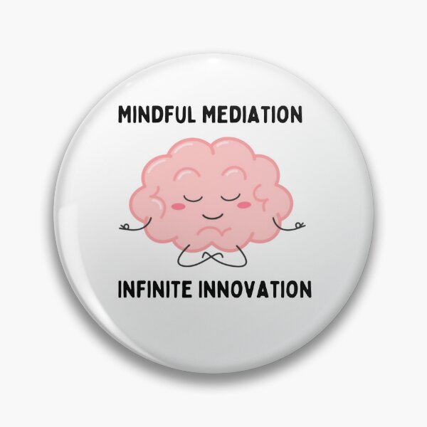 Item preview, Mindful meditation infinite innovation cool brain graphic  designed and sold by Cosmicworld07.