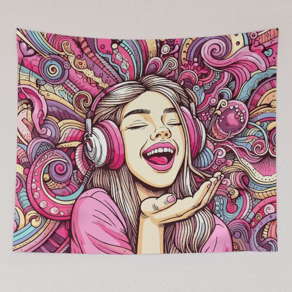 Item preview, Symphony of Colors in White Headphones designed and sold by Gacram.