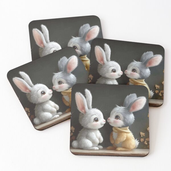 Item preview, Two Cute Rabbits designed and sold by Cris888.