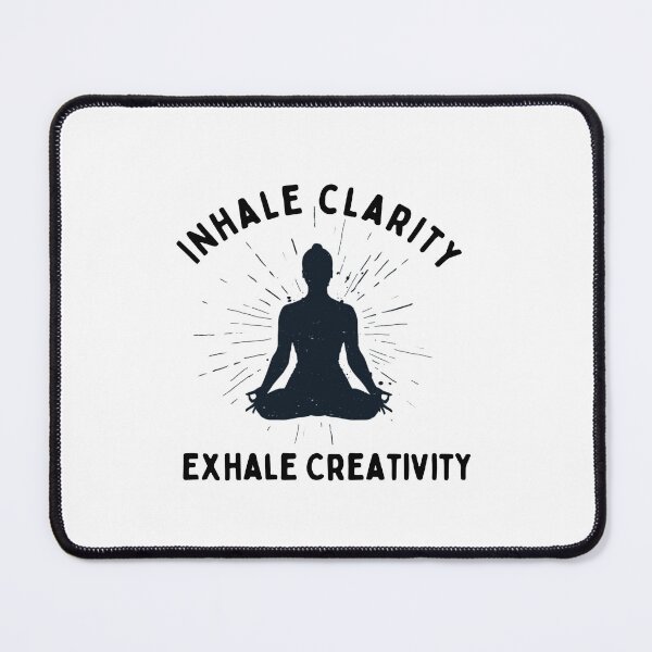 Item preview, Inhale clarity exhale creativity mediaton pose graphic  designed and sold by Cosmicworld07.